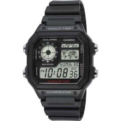 Casio Collection AE-1200WH-1A World Time Uhr