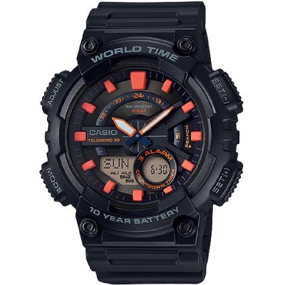 Casio Vintage AEQ-110W-1A2V Telememo 30 Uhr