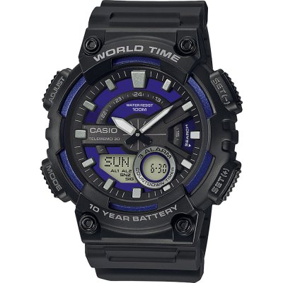 Casio Vintage AEQ-110W-2A2V Telememo 30 Uhr