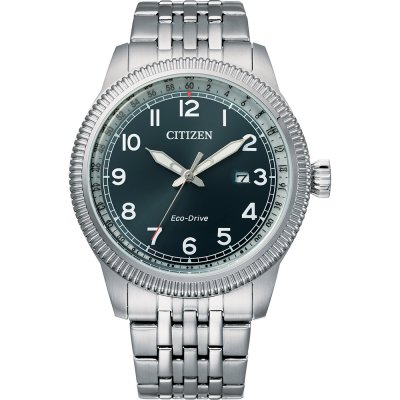 Citizen Sport BM7480-81L Eco-Drive retro style watch Uhr