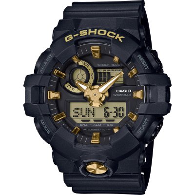 G-Shock Classic Style GA-710B-1A9 Black and Gold Uhr