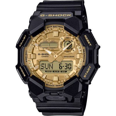 G-Shock Classic Style GA-010GGB-1A9ER Black and Gold Uhr