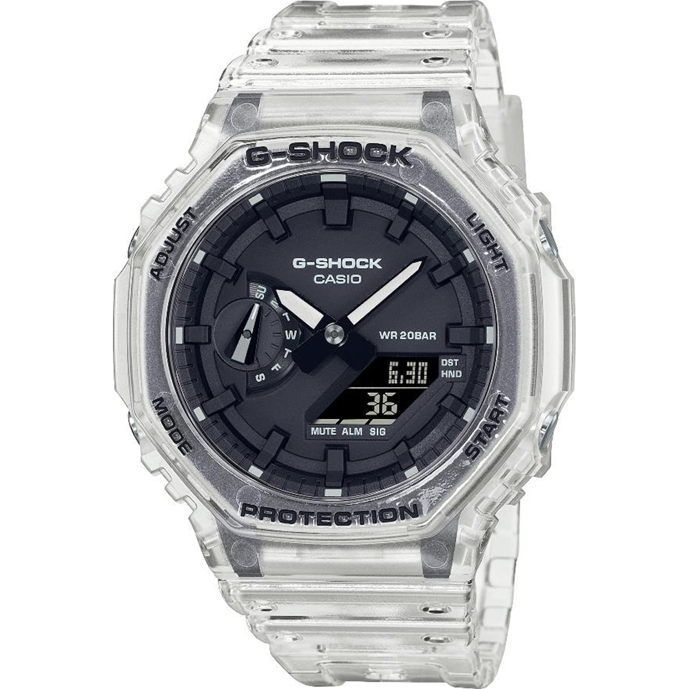 G-Shock Classic Style GA-2100SKE-7AER Skeleton Series - White Uhr