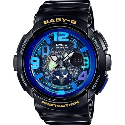 G-Shock Baby-G BGA-190GL-1B Cosmic Face Uhr