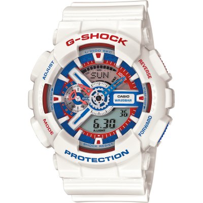 G-Shock Classic Style GA-110TR-7A White Tricolor Uhr