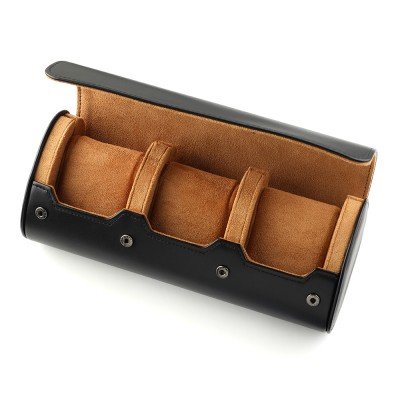 HWG Accessories WATCHROLL-THREE Watchroll Three Black Uhrenboxen