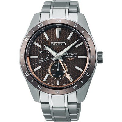 Seiko SARF009 Presage Sharp Edged GMT Uhr