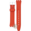 Swatch Plastic - Originals Medium (34mm) /Access/Solar/Musicall/Stop - G/SK/SL/SR/SS/SO28 AGE722 Red Away Band