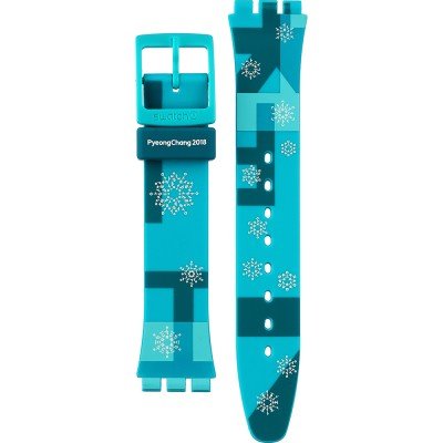 Swatch Plastic - Originals Medium (34mm) /Access/Solar/Musicall/Stop - G/SK/SL/SR/SS/SO28 AGZ312 Snowlympics Band