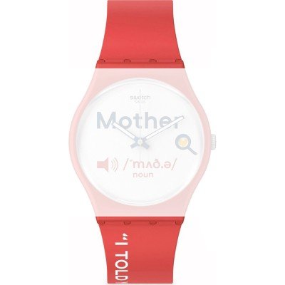Swatch Plastic - Originals Medium (34mm) /Access/Solar/Musicall/Stop - G/SK/SL/SR/SS/SO28 AGZ713 All about mom Band