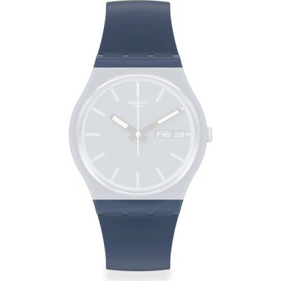 Swatch Plastic - Originals Medium (34mm) /Access/Solar/Musicall/Stop - G/SK/SL/SR/SS/SO28 ASO28N701 Knock Nap Band