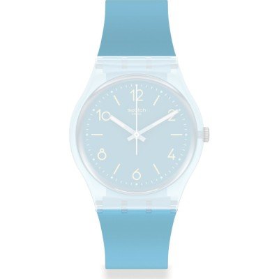 Swatch Plastic - Originals Medium (34mm) /Access/Solar/Musicall/Stop - G/SK/SL/SR/SS/SO28 ASO28S101 Turquoise Tonic Band