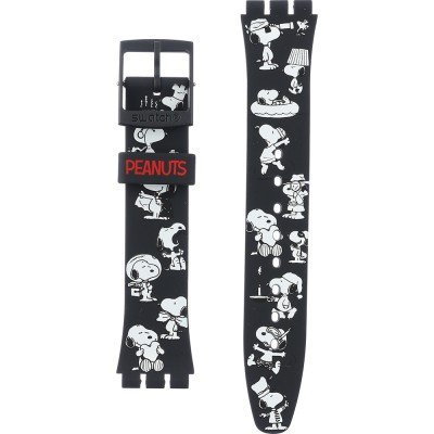 Swatch Plastic - Originals Medium (34mm) /Access/Solar/Musicall/Stop - G/SK/SL/SR/SS/SO28 ASO28Z107 Grande Bracchetto Band