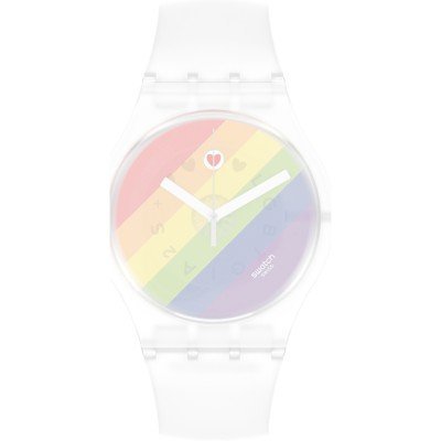 Swatch Plastic - Originals Large (41mm) SUO/SO29/SO32 ASO29K701 Stripe Fierce Band