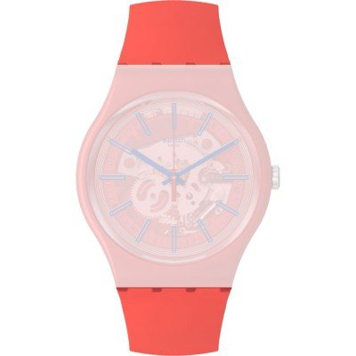Swatch Plastic - Originals Large (41mm) SUO/SO29/SO32 ASO29R107-5300 Redder Than Red Pay! Band
