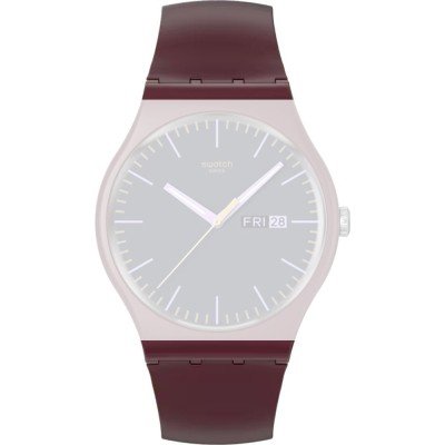 Swatch ASO29R707 Burgundy Berry Band