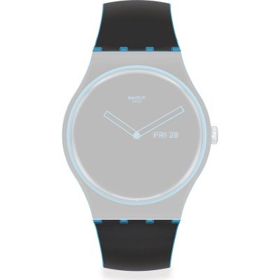 Swatch Plastic - Originals Large (41mm) SUO/SO29/SO32 ASO29S701 Minimal Line Blue Band