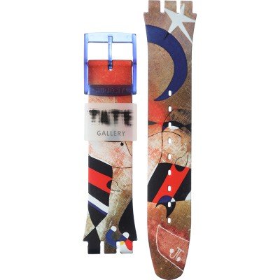 Swatch Plastic - Originals Large (41mm) SUO/SO29/SO32 ASO29Z136 Miro's Women & Bird in the Moonlight Strap