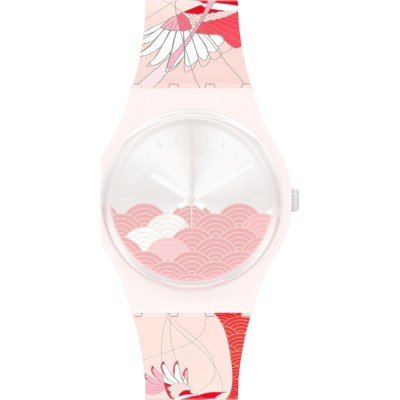 Swatch Plastic - Originals Medium (34mm) /Access/Solar/Musicall/Stop - G/SK/SL/SR/SS/SO28 ASO31Z102 Sweetheart Bird Band