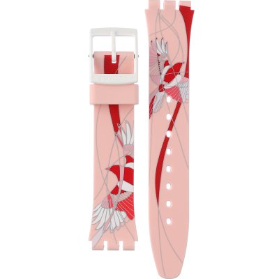 Swatch Plastic - Originals Medium (34mm) /Access/Solar/Musicall/Stop - G/SK/SL/SR/SS/SO28 ASO31Z102 Sweetheart Bird Band