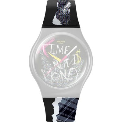 Swatch ASO32B122 Blank Check Band