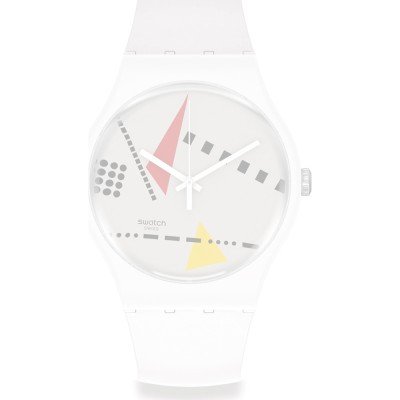 Swatch Plastic - Originals Large (41mm) SUO/SO29/SO32 ASO32W106 Whi_Mem L Band