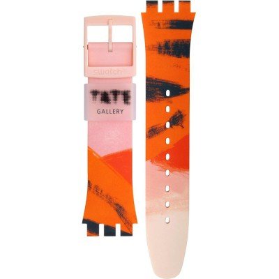 Swatch ASUOZ362 Barns-Graham's Orange and Red on Pink Band