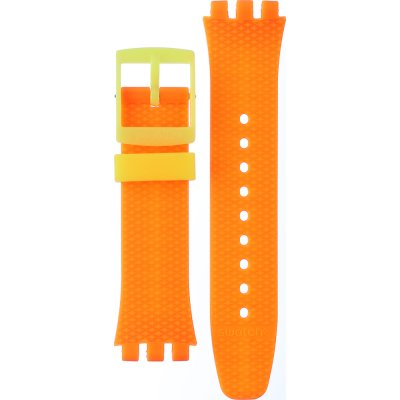 Swatch Plastic - New Chrono - SUS ASUSB422 Neon Signal Flag Band