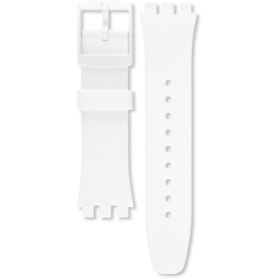 Swatch Plastic - New Chrono - SUS ASUSW400 SUSW400 Basic White Band