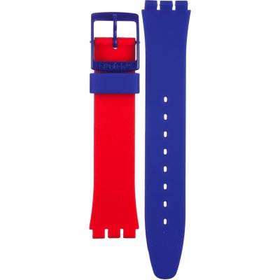 Swatch Plastic - Originals Medium (34mm) /Access/Solar/Musicall/Stop - G/SK/SL/SR/SS/SO28 AGS148 GS148 Blue Loop Band