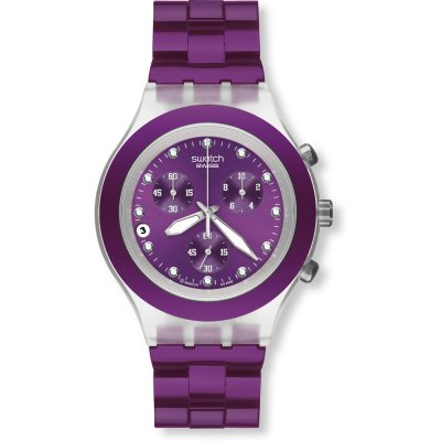 Swatch Chrono SVCK4048AG Full-Blooded Blueberry Uhr