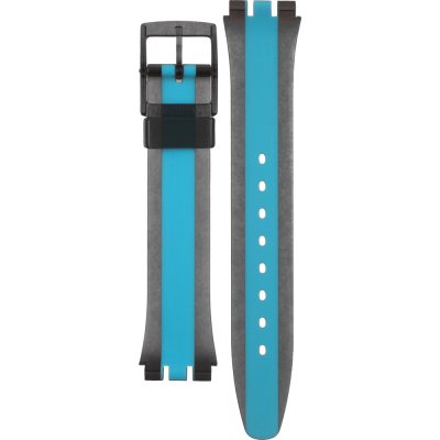 Swatch Plastic - Originals Medium (34mm) /Access/Solar/Musicall/Stop - G/SK/SL/SR/SS/SO28 AGM186 GM186 Azzurrami Band