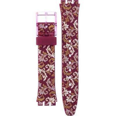Swatch Plastic - Originals Medium (34mm) /Access/Solar/Musicall/Stop - G/SK/SL/SR/SS/SO28 AGR179 GR179 Rosso Bianco Band