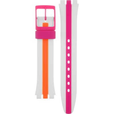 Swatch Plastic - Originals Medium (34mm) /Access/Solar/Musicall/Stop - G/SK/SL/SR/SS/SO28 AGW408 GW408 Pinkline Band