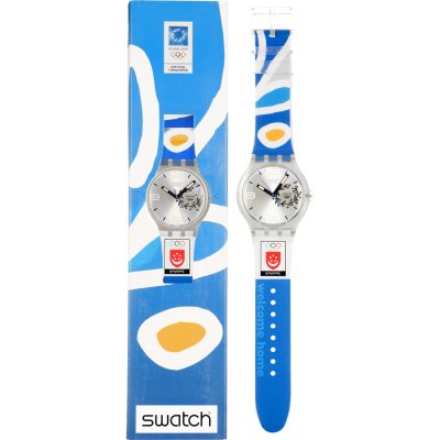 Swatch X-Large SUDK106Q NOC Athens 2004 Singapore Uhr