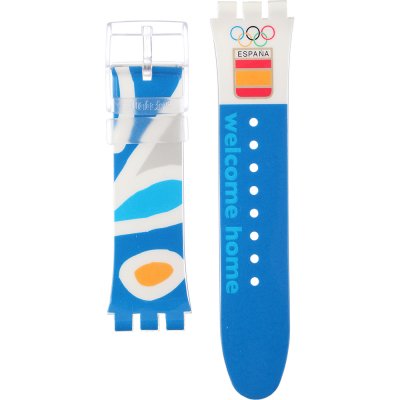 Swatch Plastic - X-Large - SUD ASUDK106O NOC Athens 2004 Spain Band