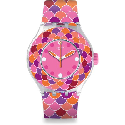 Swatch Scuba Libre SUUK111 Pedrinha Rosa Uhr