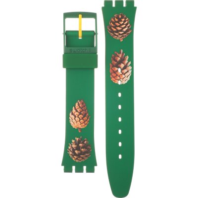 Swatch Plastic - Originals Medium (34mm) /Access/Solar/Musicall/Stop - G/SK/SL/SR/SS/SO28 AGG221 Pinezone Band