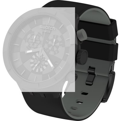 Swatch Plastic - BigBold - SB0/SO27 ASB02B400 SB02B400 Racing Pirate Band