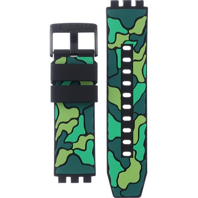 Swatch Plastic - BigBold - SB0/SO27 ASB02B409 SB02B409 Escapejungle Band