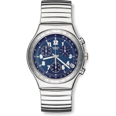 Swatch Irony Chrono YCS401F Secret Agent Flex Uhr