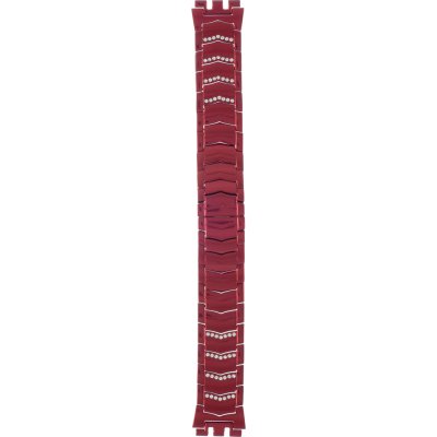 Swatch Plastic - Skin Small 33.7mm - SF/SI/SS08/SS09 ASFK349AG SFK349AG Cristal Row Red Band