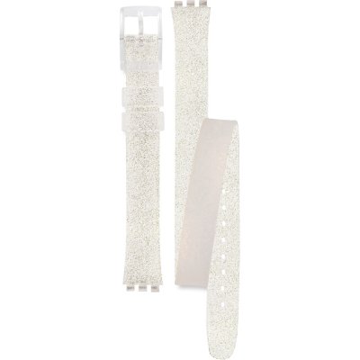 Swatch Plastic - Originals Small (25mm) - L ALK343 LK343 Silver Glistar Band