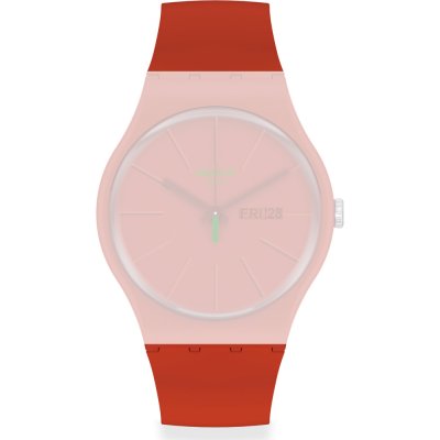 Swatch Plastic - Originals Large (41mm) SUO/SO29/SO32 ASO29R700 SO29R700 1983 Red Vremja Band