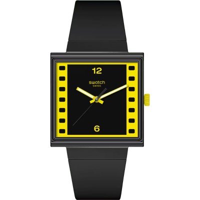 Swatch What If - Square SO34Z100 What If... LOCARNO77 Uhr