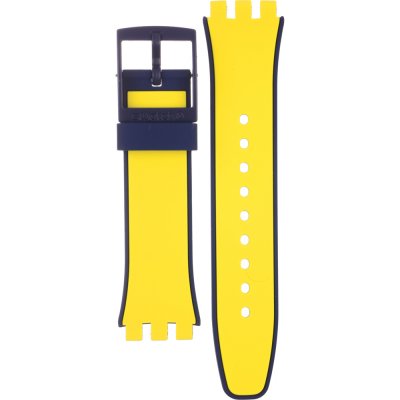 Swatch Plastic - New Chrono - SUS ASUSJ401 SUSJ401 Solleore Strap Band