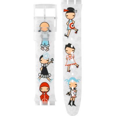 Swatch Plastic - Touch - STA/STB/STG ASTGK103 STGK103 Dressin' Day Band