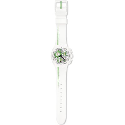 Swatch Chrono Plastic SUIW409 Street Map Green Uhr