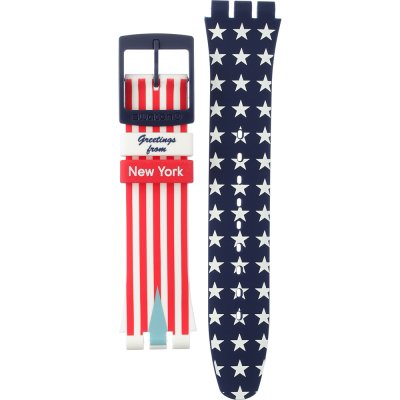 Swatch Plastic - Originals Large (41mm) SUO/SO29/SO32 ASUOZ235 SUOZ235 New York - She Rocks Band