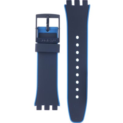 Swatch Plastic - New Chrono - SUS ASUSN409 SUSN409 Bleu Sur Bleu Band